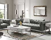 Gray Velvet Sofa DS Marilyn