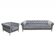 Gray Velvet Sofa DS Marilyn