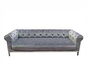 Gray Velvet Sofa DS Marilyn