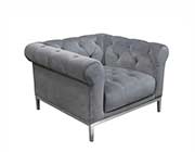 Gray Velvet Sofa DS Marilyn