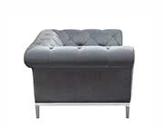 Gray Velvet Sofa DS Marilyn