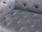 Gray Velvet Sofa DS Marilyn