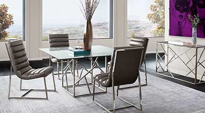 Tempered Glass Dining Table DS Nido