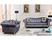 Greyish Blue fabric sofa set AE 600