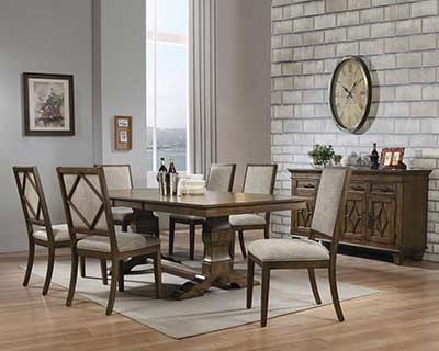 Oak Finish Dining table AC Dorothy