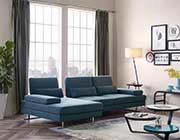 Blue Fabric Sectional sofa VG 758