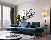 Blue Fabric Sectional sofa VG 758