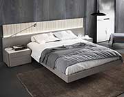 Grey Bed with Light Grey Lacquer NJ Paola