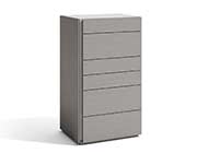 Grey Bed with Light Grey Lacquer NJ Paola