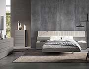 Grey Bed with Light Grey Lacquer NJ Paola