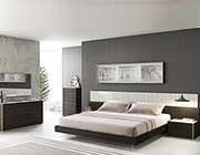 Grey Bed with Light Grey Lacquer NJ Paola