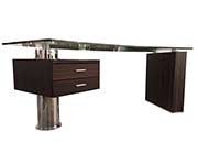 Modern Office Desk in Ebony Wood KI 88