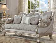 Classic Fabric Sofa collection in Metallic Finish HD 662