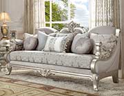 Classic Fabric Sofa collection in Metallic Finish HD 662