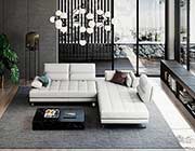 Top Grain Leather Sectional Sofa by Moroni