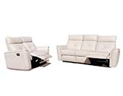 White Sofa with Manual Recliner EF 501