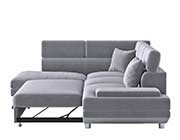 Grey Velvet Sectional Sofa Bed HE Cruise