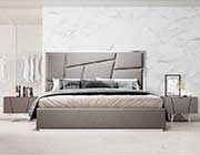 Grey Leather Bed VG 8978