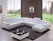 Modern Leather Sectional Sofa EF 43