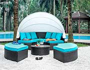 Patio Day bed with Turqoise Cushios FA 117