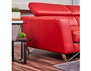 Red Leather Sectional sofa AE 8010