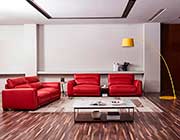 Red Leather sofa AE 012
