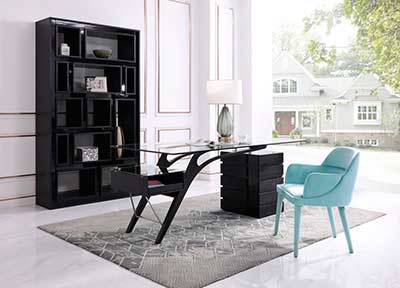 Modern Black High Gloss Desk VG 347