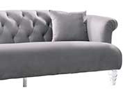 Elegant Gray Velvet Sofa AL 331