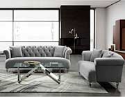 Elegant Gray Velvet Sofa AL 331