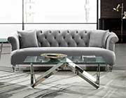 Elegant Gray Velvet Sofa AL 331