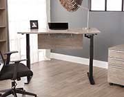 Espresso Electric Standing Desk by Unique Furniture