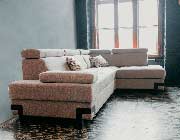 Light Gray Sectional Sofa bed EF Gaila