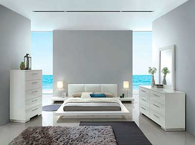 White High Gloss Bedroom FA Koleen