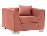 Navy Blue Velvet Sofa AL Charlton