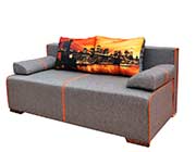 Gray Fabric Sofa Bed EF Boulevard