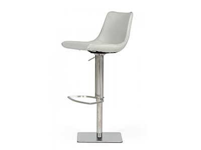 Light Gray Eco-Leather Bar Stool VG Niven