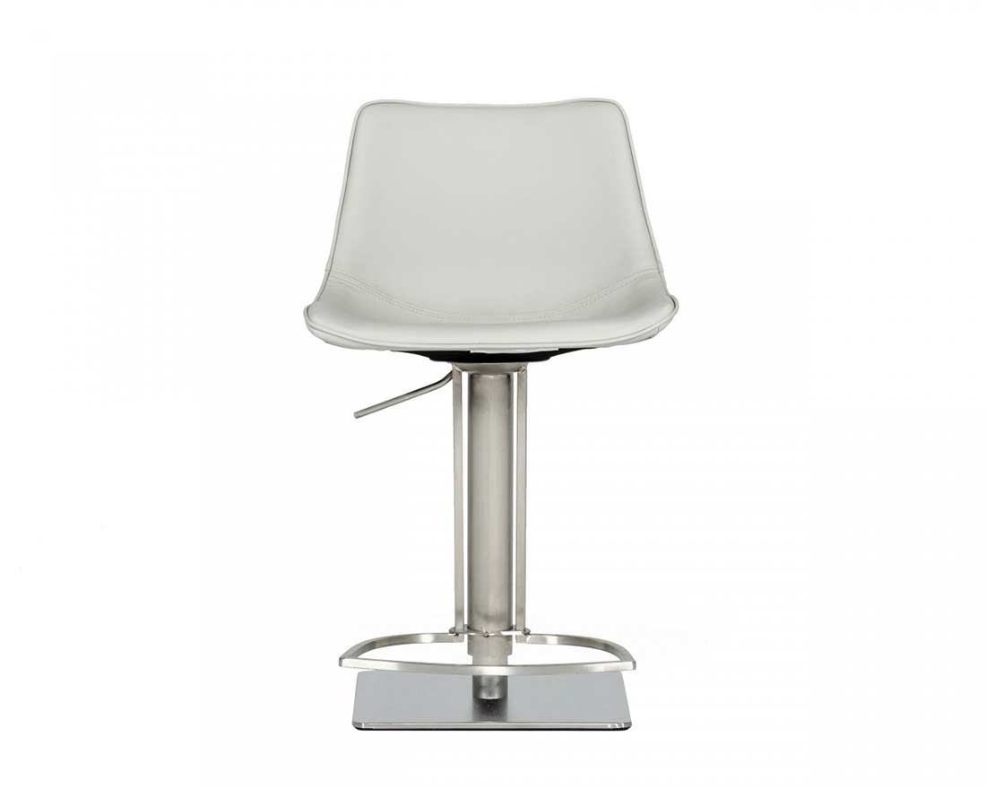 Light Gray Eco-Leather Bar Stool VG Niven