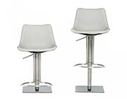 Light Gray Eco-Leather Bar Stool VG Niven