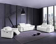 Dark Gray Power Reclining Leather Sofa Set GU 762