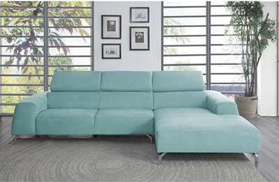 Light Gray Fabric Sofa HE 802