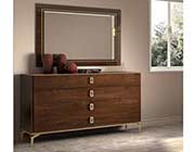 High Gloss Walnut Bed Evian