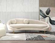 Light Gray Velour Sectional Sofa SB 723