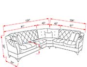 Sectional Sofa Bed Violetta