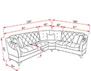 Sectional Sofa Bed Violetta