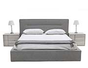 Upholstered Gray Modern Bed VG Jully