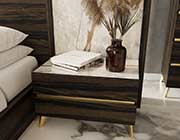 Dark Oak Modern Bed VG Velia