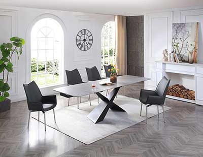 Ceramic Gray Dining Table EF 422