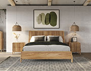 Modern Bed in Natural finish VG Micayla