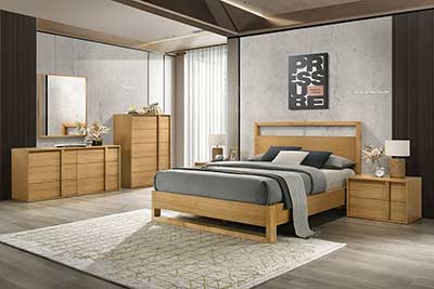 Natural Oak Bed VG Frankfurt