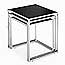 Nesting Table set z-106 with Clear Glass Top